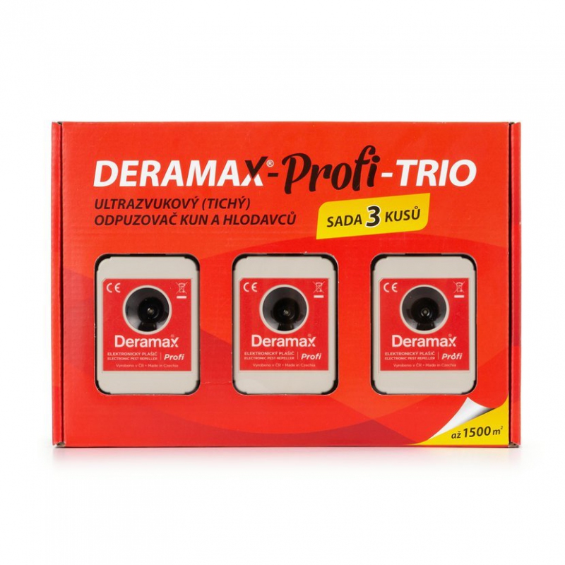 Deramax Profi Trio Ultrazvukový odpuzovač
