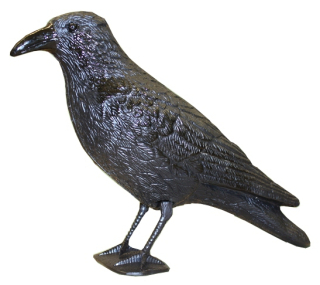 Havran plastová 3D maketa na plašení ptáků